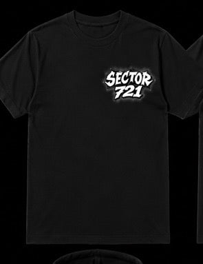 Sector 721 T-shirt Black