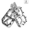 Dirt Bike Foot Pegs for Ebike Surron Light Bee X S, Color Prickly Peg,Motorcycle Aluminum Alloy Pedal for Segway X160 X260/Talaria X3 X4/E Ride PRO SS,Black Body with Dazzling Spikes