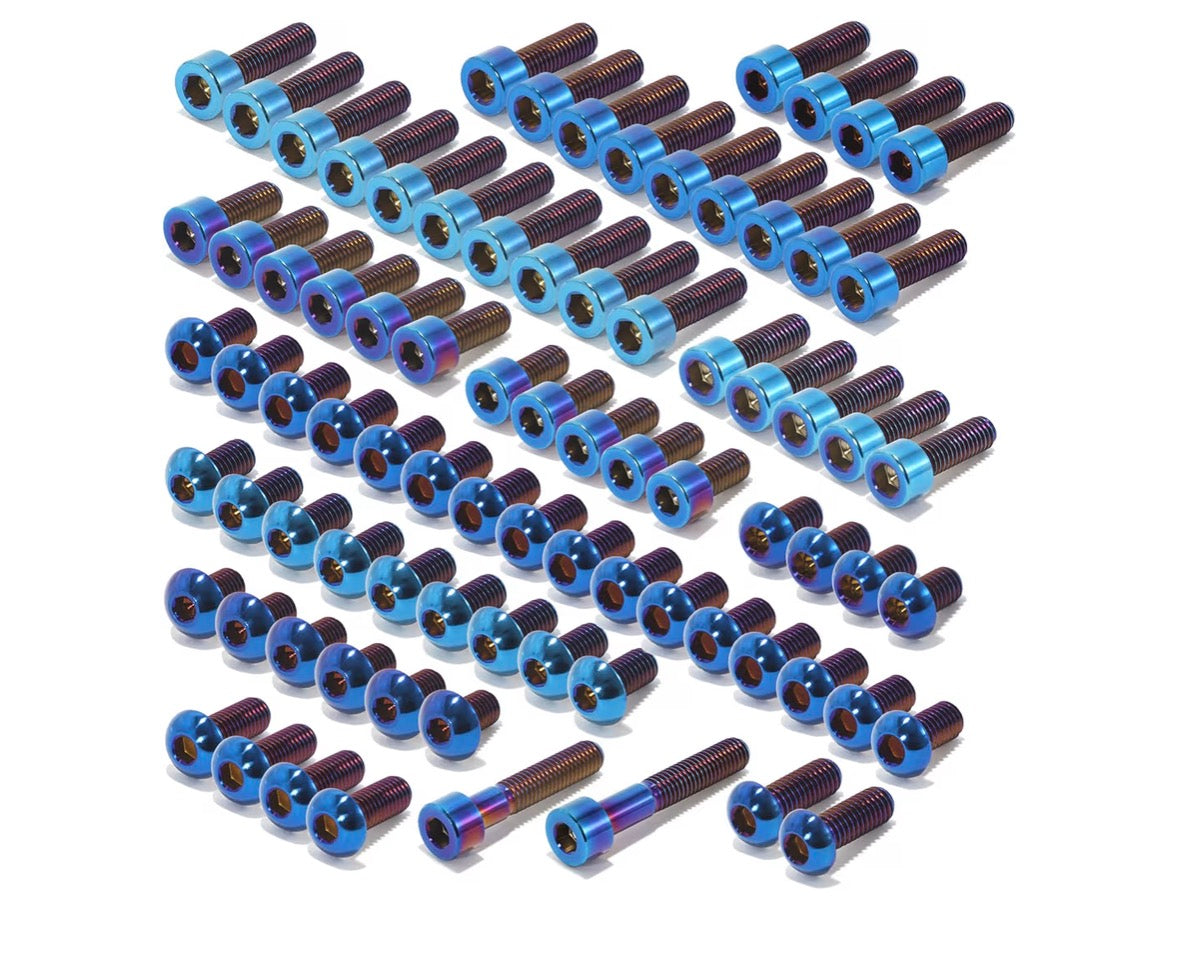 Titanium Complete Screw Set for Surron Light Bee X for Segway X160 X260 for 79Bike Falcon M